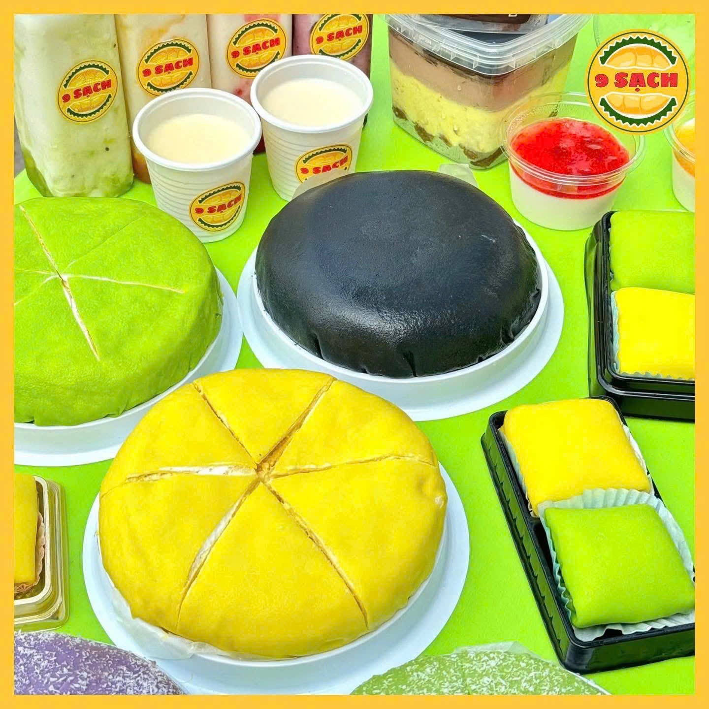 🎂 Phú Sĩ 傳統榴槤千層蛋糕|9 Sạch 認證特產|純正榴槤風味・三種尺寸 12cm/16cm/24cm 🧡